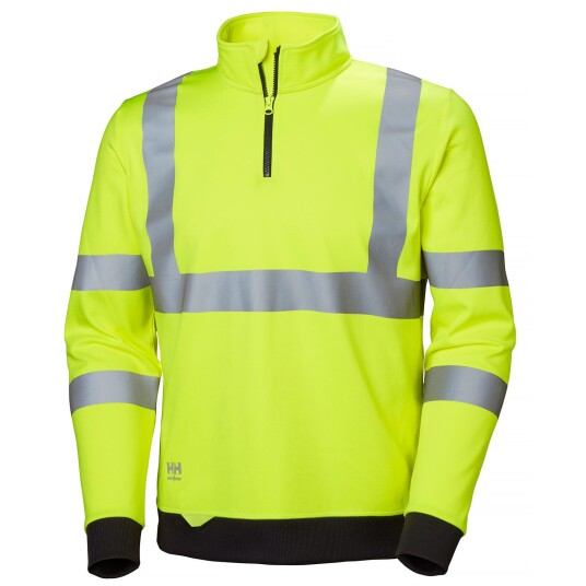 HH Workwear Workwear Helly Hansen Addvis Hi Vis Genser Med Halv Glidelås Gull S