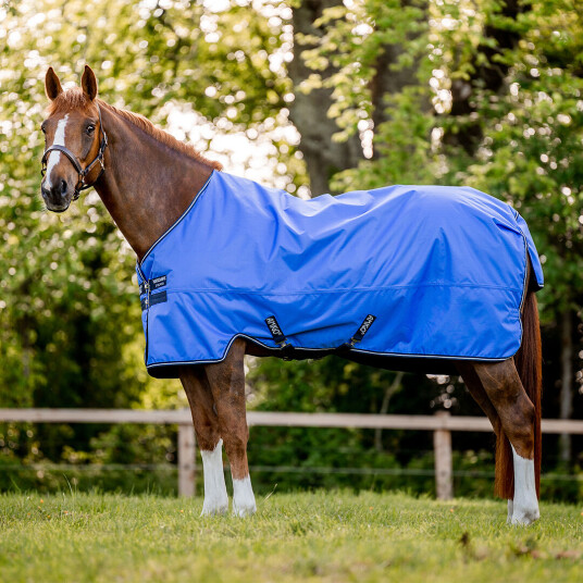 Horseware Amigo® Hero Ripstop Lite 0g - Blue/ Navy & Grey (6'0 - 130 cm (135 cm))