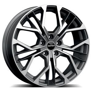 GMP Matisse Matt Anthracite Diamond 7x17 5x114.3 ET45 B73.1