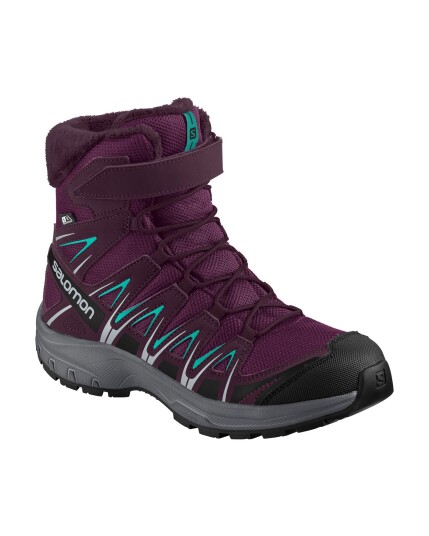 Salomon XA Pro 3D Winter TS CSWP JR Dark Purple/Green (Storlek 36)