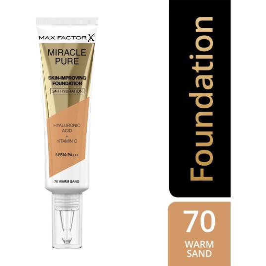 Max Factor Miracle PUR Foundation 70 warm sand