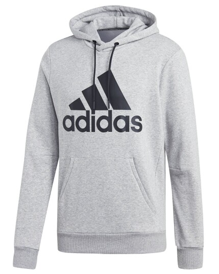 Adidas Must Haves Badge Of Sport Hoodie M Medium Grey Heather/Black (Storlek XXL )