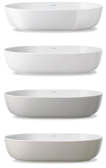 Duravit Luv Toppmontert servant 420x270 mm, m/blanderhull, Hvit Matt