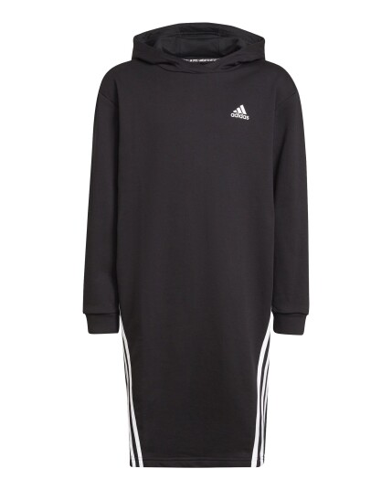 Adidas FIeece 3 Stripes Dress Girl JR Black/White (Storlek 164)