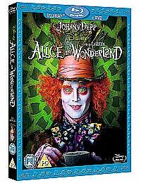 Alice in Wonderland Blu-Ray 2010 Mia Wasikowska, Burton DIR cert PG