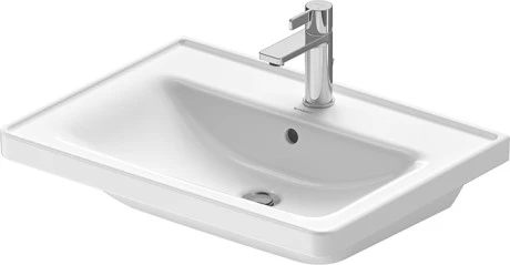 Duravit D-Neo Møbelservant 650x480 mm, u/bl.hull, m/o.l, Hvit