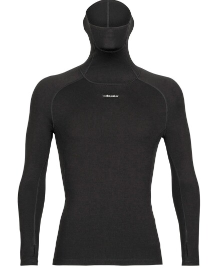 Icebreaker MerinoFine™ L/S Roll Neck M Black (Storlek S)