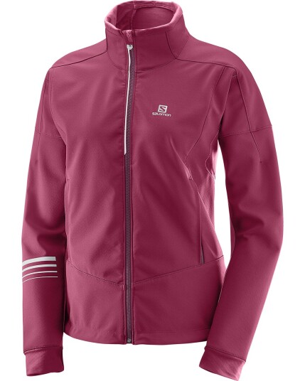 Salomon Lightning Warm Softshell Jacket W Beet Red (Storlek S)