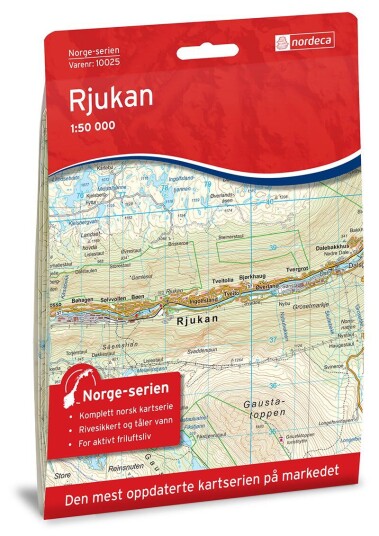 Ugland IT Nordeca Rjukan Norge-serien 1:50 000 Turkart