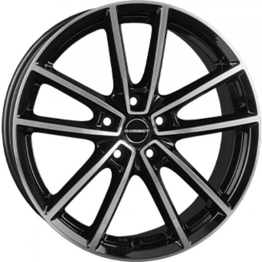 Borbet W Gloss Black  Polished 8x18 5x112 ET44 B66.5