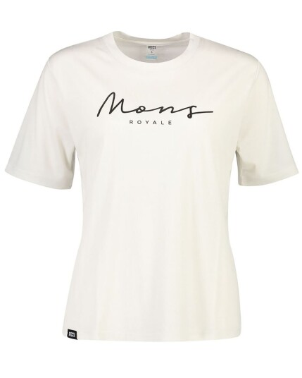 Mons Royale Suki BF Tee W White (Storlek M)