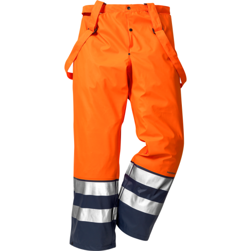 Fristads Regnbyxa 2625 Rs, Klass 2 Varsel Orange/marinblå 3xl