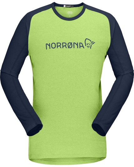 Norrøna Fjørå Equaliser Lightweight Long sleeve M Foliage/Indigo Night (Storlek L)