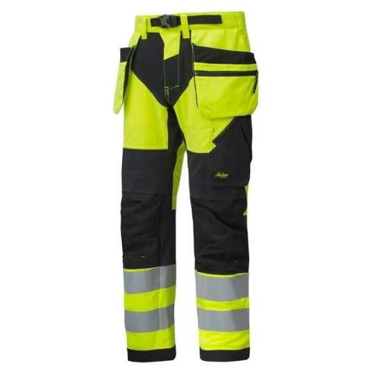 Snickers Workwear Bukse 6932 Gul/sort 46 Snicers