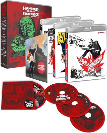 Hammer Horror Triple Shock Volume 1: The Evil Of Frankenstein / Paranoiac! / Nightmare