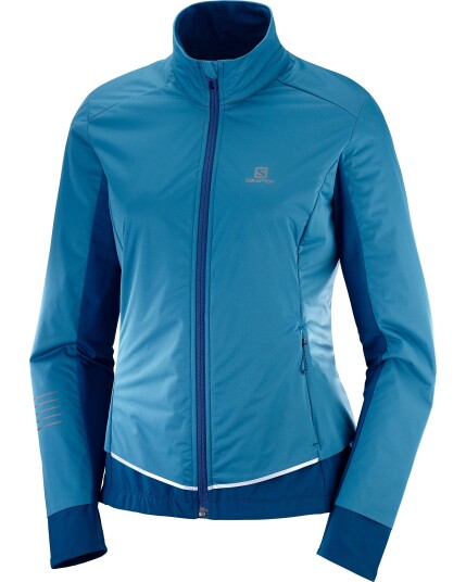 Salomon Lightning Lightshell Jacket W Lyons Blue (Storlek XS)