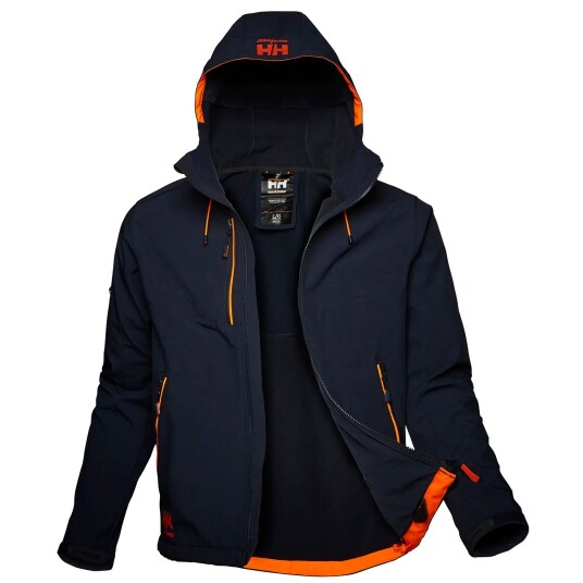 HH Workwear Workwear Helly Hansen Chelsea Evolution Softshelljakke Med Hette Marineblå M