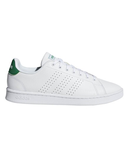 Adidas Advantage M FTW White/FTW White/Green (Storlek 10 UK)