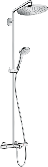 Hansgrohe Croma Select S Showerpipe 280 Ø280 mm, 1jet, Kartermostat, Krom