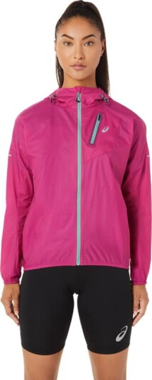 Asics Women's Fujitrail Jacket M, Fuchsia Red