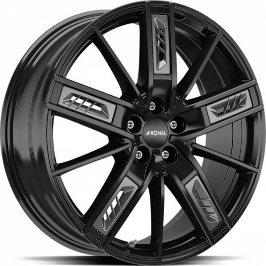 Ronal R67 Grey Right Jet Black 8.5x20 5x108 ET40 B76