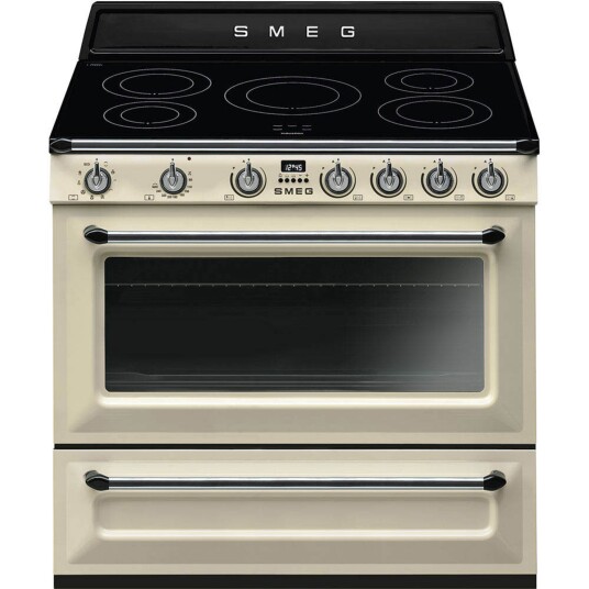 Smeg Induksjonskomfyr 115 liter, creme