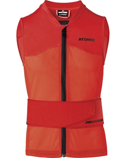 Atomic Live Shield Vest Amid W rød (Storlek M)