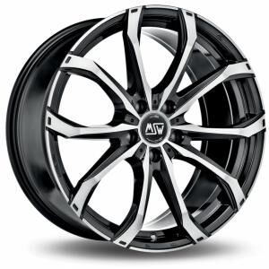 MSW 48 Black Machined Face 8x18 5x112 ET28 B66.5