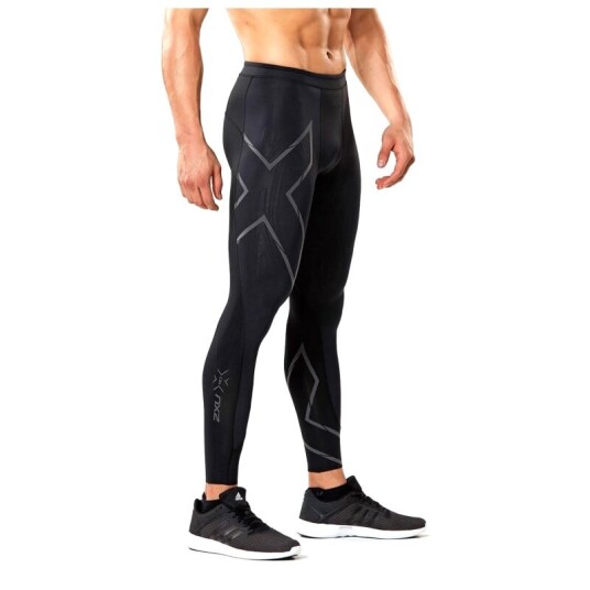 2XU Men's MCS Run Compression Tights S, Black/Black Reflective