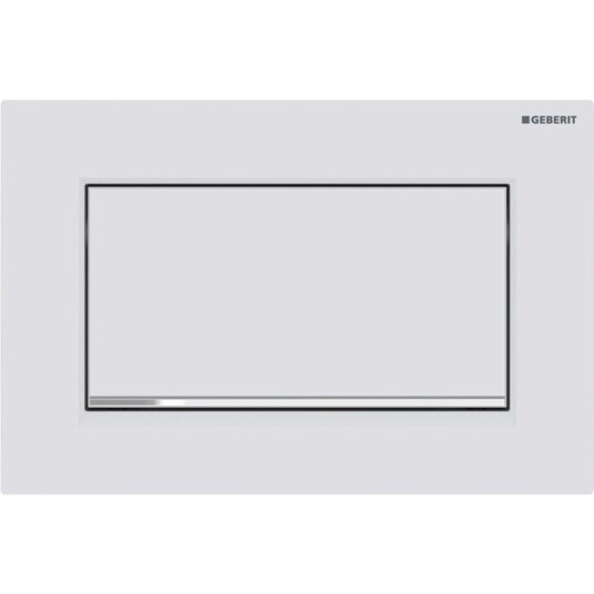 Geberit Sigma30 Betjeningsplate Hvit Matt/Krom/Hvit Matt, Easy-Clean