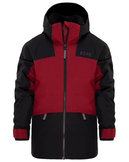 EQPE Qanuk Ridge Jacket JR Cabernet/Deep Black (Storlek 110/116)