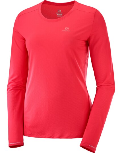 Salomon Agile L/S Tee W Hibiscus (Storlek M)