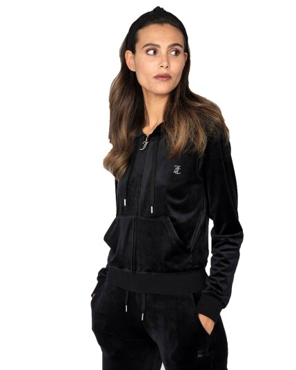 Juicy Couture Robertson Diamante Hoodie W Black (Storlek XS)