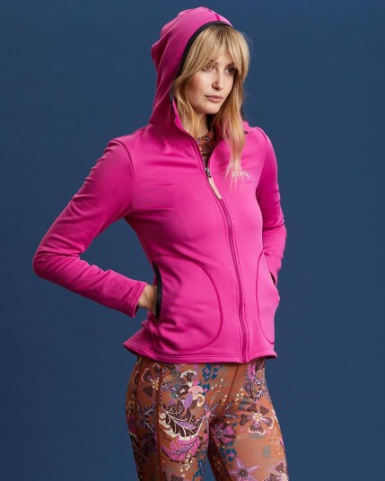 Odd Molly Storm Mid Layer Solid Jacket W Fushia Pink (Storlek S)