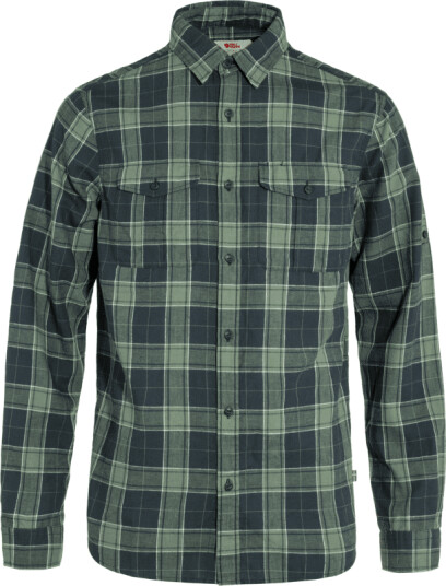 Fjellreven Men's Övik Travel Long Sleeved Shirt Grønn M Man