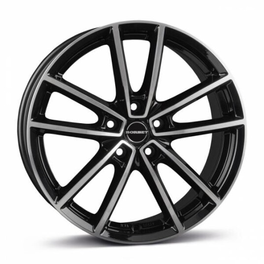 Borbet W Black Polished Glossy 7x17 5x112 ET44 B66.6