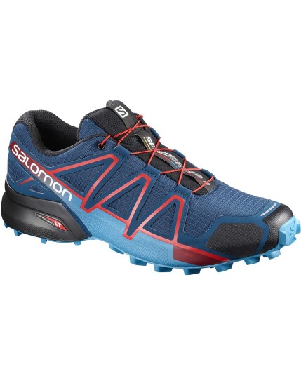 Salomon Speedcross 4 Poseidon/Hawaiian/Fiery Red (Storlek 10.5 UK)