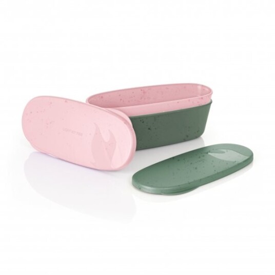 Light My Fire Snapbox Oval 2-Pack Sandygreen/Dustypink