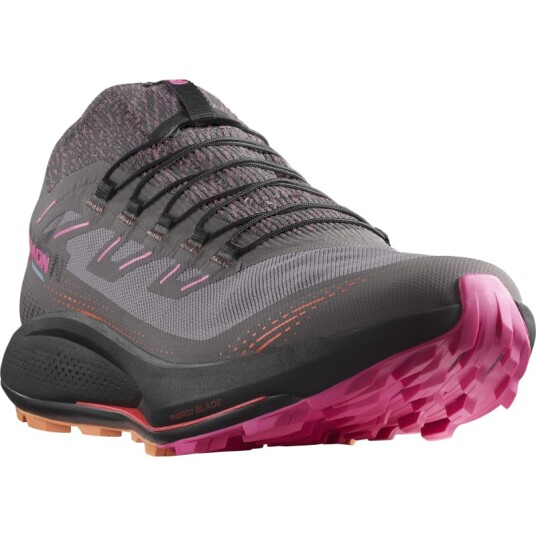 Salomon Men's Pulsar Trail Pro 2 40, Plum Kitten/Black/Pink Glo