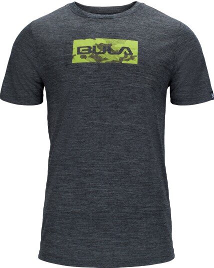 Bula Logo Merino Wool Tee M Dark Grey (Storlek S)