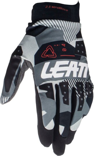 Leatt 2.5 Windblock Forge 2024 Motocross hansker XL Svart Grå Hvit