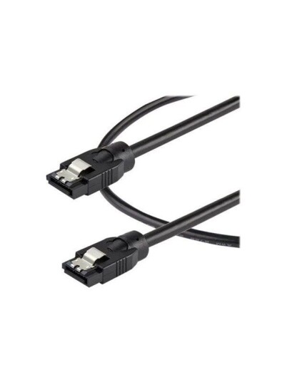 StarTech.com 0.3 m Round SATA Cable - Latching Connectors - 6Gbs SATA Cable - SATA cable - 30 cm