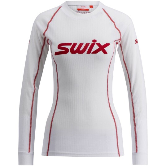 Swix Racex Classic Long Sleeve W Bright White/swix Red S