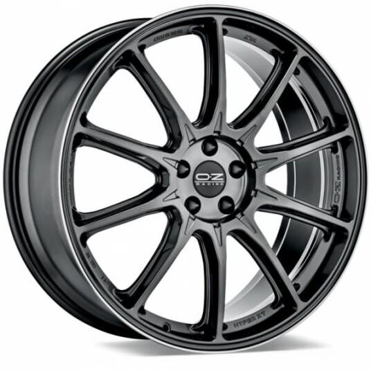 Oz Hyper Xt Hlt Dark Graphite Machined Lip 10x22 5x120 ET35 B64.1