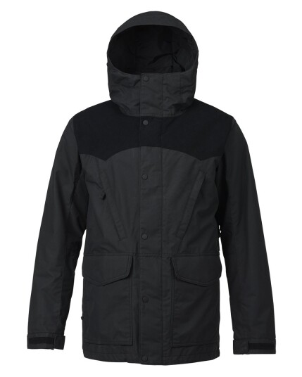 Burton Folsom Jacket M True Black/True Black Wax (Storlek L)