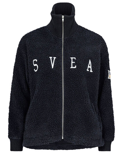 Svea Kathøyn Pile Zip Sweater W Dark Navy (Storlek S)