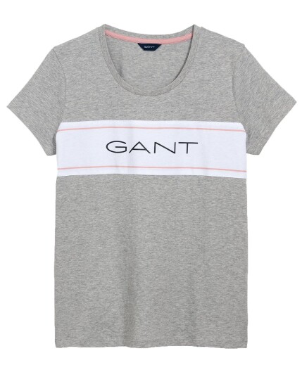 Gant Gant Archive S/S T-Shirt W Light Grey Melange (Storlek XS)