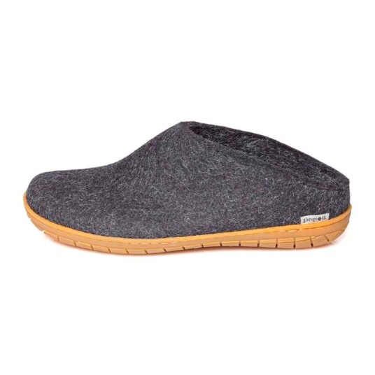 Glerups Open Heel Rubber Sole 37, Charcoal