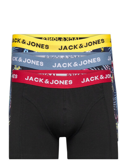 Jack & Jones Jacflower Bird Trunks 3 Pack Noos Black Jack & J S SURF THE WEB S , M , L , XL , XXL