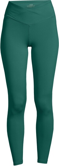 Casall Overlap High Waist Tights Garden Green 36